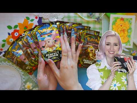 ASMR Gently Opening Booster Packs For Sleep 🌷 Perfect Order (soft spoken + tapping)