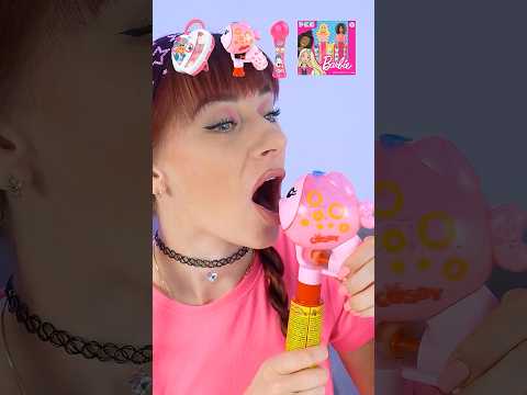 ASMR Barbie Candy Box, Pink Candy Eating  #mukbang #challenge