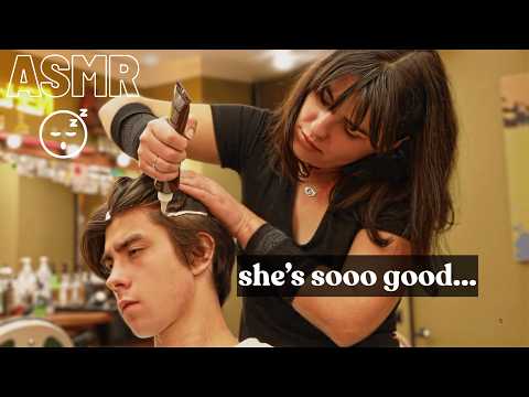💈(ASMR) 90 Minutes of Full Relaxing Course — Scissors Only Haircut by Russian Female Barber