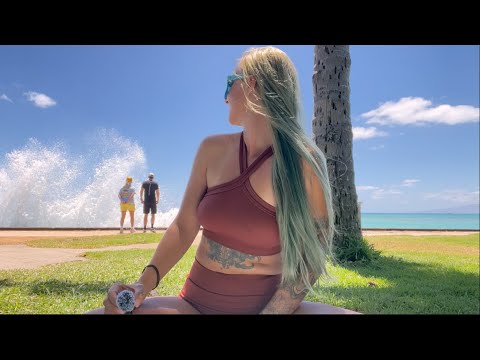asmr outside, walking path, sea wall ambiance