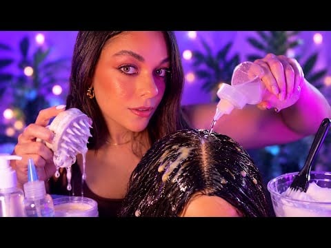 ASMR: Removendo Toda A Oleosidade Do Seu Cabelo Até Você Dormir 😴 🧴