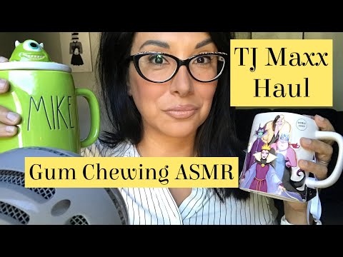 Gum Chewing Sunday Funday ASMR | TJ Maxx Halloween ish Haul 🎃