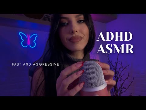 ASMR for ADHD - Spit Painting, Fast Mouth Sounds, Follow My instructions, Visual Triggers