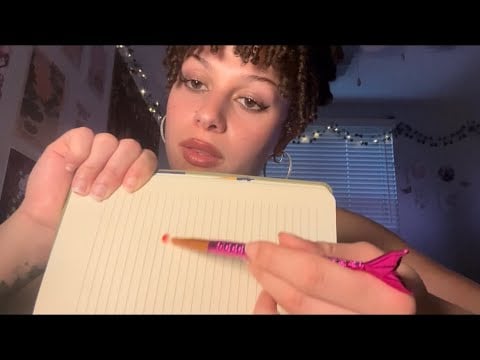 Lofi ASMR | Guess what I’m tracing! (mic brushing)