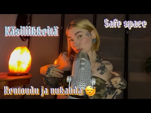 ASMR - Inaudible 👄 + Triggerit 💞(suuääniä, käsiliikkeitä, Asmr in Finnish, kissing , mouth sounds)