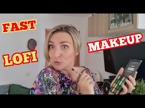 LOFI ASMR Aggressive Fast Makeup for Ultimate Relaxation (mouth sounds)🌙✨ #asmr #lofi #makeup