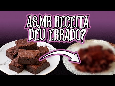 RECEITA DE BROWNIE *fácil* ESPECIAL DA BRUXA | ASMR NA COZINHA (muito relaxante)