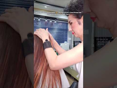 Hair Salon ASMR | Korean Hair Transformation & Magic Straightening | Rhea ASMR