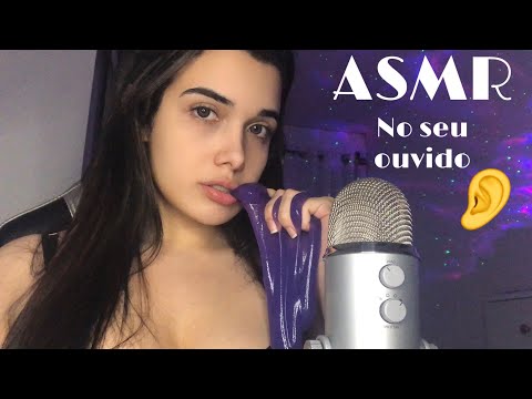 ASMR | USANDO SLIME PRA TE RELAXAR E TE FAZER DORMIR