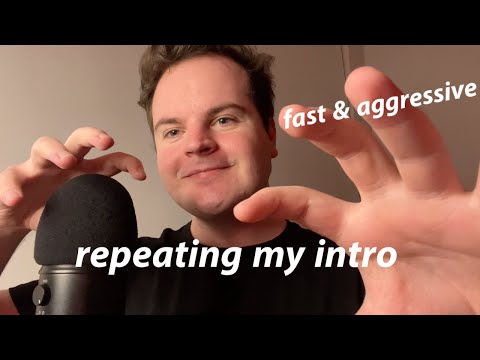 ASMR Fast & Aggressive Repeating My Intro ft  Hurricane Trigger + random triggers