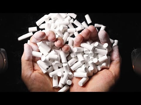 ASMR Satisfying School Chalk Destruction 한석원쌤도 놀라고 갈 분필 부수기 ASMR