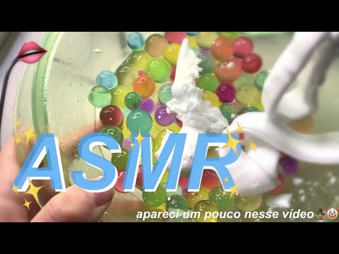 ASMR✨Espuma nas bolinhas de Gel✨≧◉ᴥ◉≦