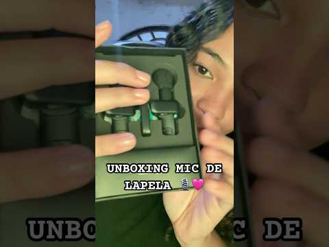 ASMR UNBOXING MIC DE LAPELA 🎙️🩷 #asmr #sonsdeboca