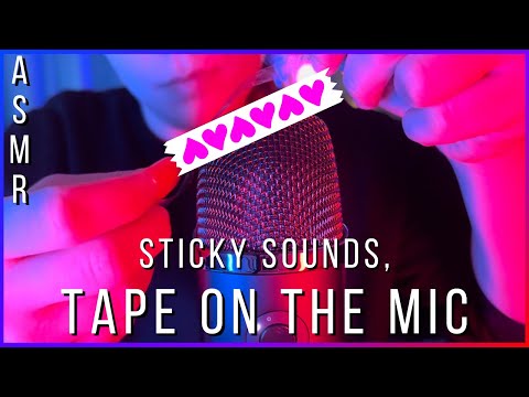 ASMR | Tape On The Mic 😴 Sticky Sounds