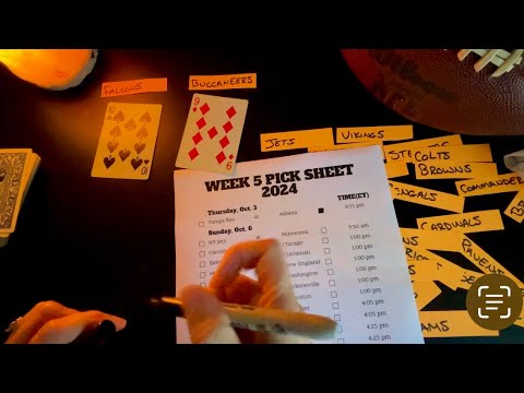 NFL Week 5 Picks ~ No Frills ASMR Football