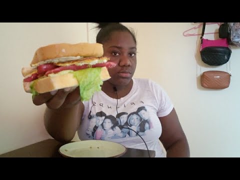 EGG SANDWICH MUKBANG ASMR