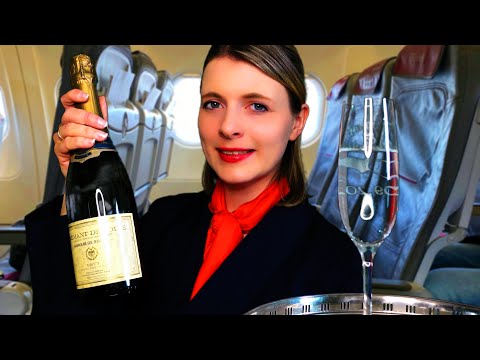 ASMR First Class Flugbegleiterin I Flight Attendant Roleplay (deutsch/german)