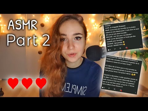 ASMR | Je lis vos commentaires (amour, stress) #PART2