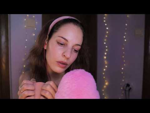 ASMR Relaxing Soft Spoken Ramble with random items and Quiet Fireplace