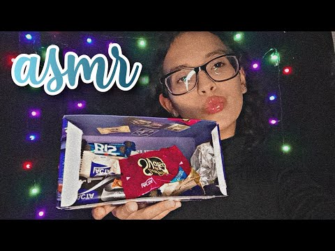 ASMR - COMENDO BOMBOM + SONS DE BOCA E PINCEL NA TELA 🍬 (EATING SOUNDS)