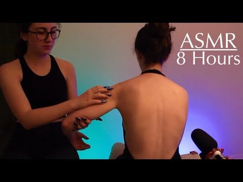 ASMR 8 HOUR LOOP | Nerdy Girl in Class Scratches Your Back🤓, Back Scratching, Tracing, & Tingles
