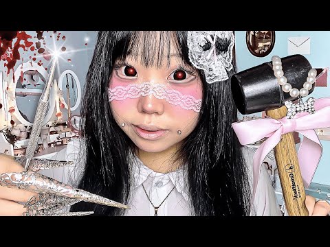 Sweet Sociopath Adopts YOU🐑 and does LOBOTOMY🪓 Experiments🧪 Piercings🧷 ASMR Ep 3