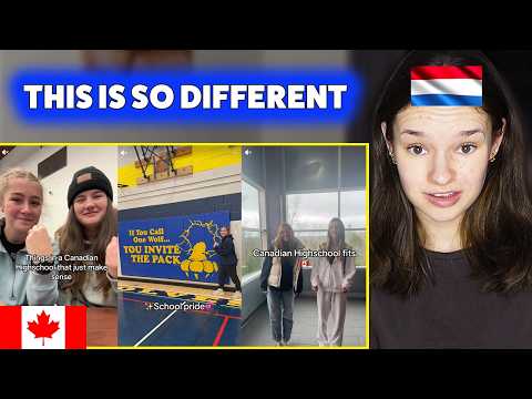 European Reacts to Canadian High Schools 🇨🇦