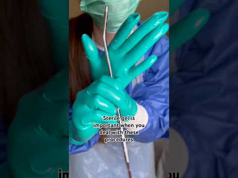 Always use STERILE GEL!! #nurse #latexgloves #medicalexam