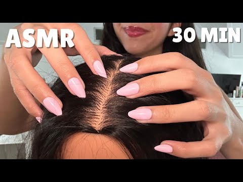 ASMR HEAD SCRATCHES FOR SLEEP *NO TALKING*
