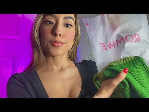 ASMR Clothing Haul Try On | ROMWE