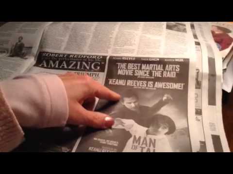 ASMR role play and newspaper page flip, soft spoken: New York visitors center