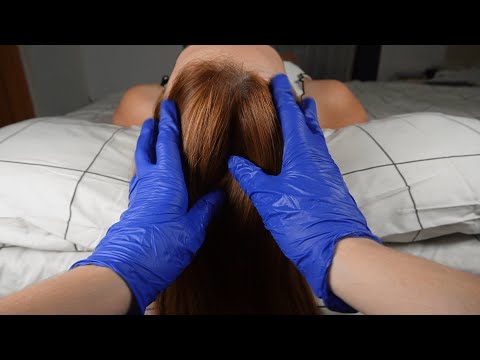 ASMR most comfy scalp check with crinkly gloves - no talking