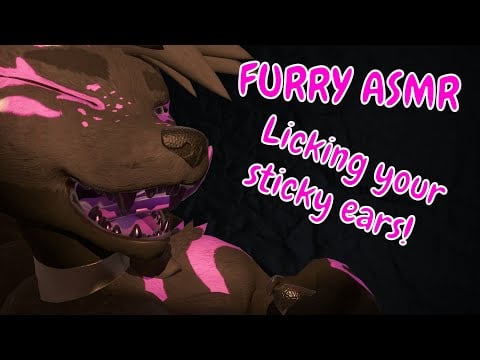 [FURRY ASMR] Sticky mouth sounds! Cleaning you!