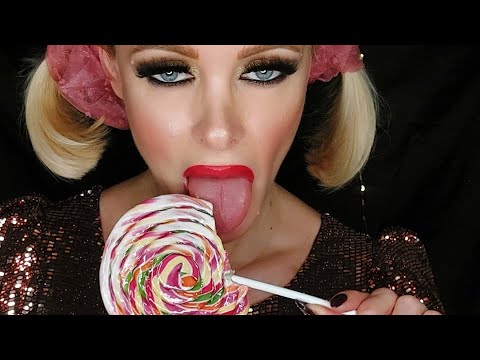 ASMR * I lick lollipops 🍭 #mukbang #mouthsounds #satisfyingvideo #asmr