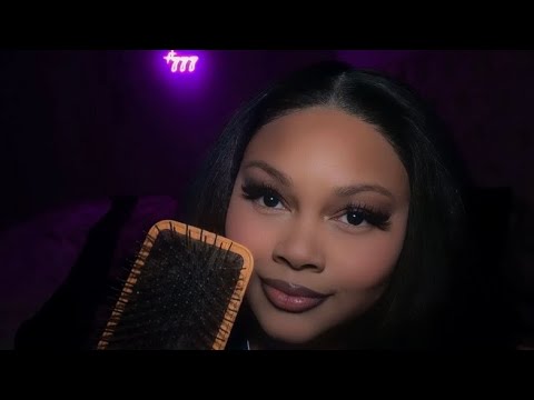 asmr| mic brushing for relaxation (mouth sounds, close whispers)