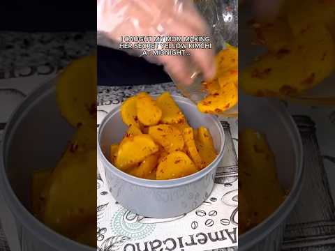 I CAUGHT MY MOM MAKING SECRET YELLOW KIMCHI #shorts #viral #mukbang