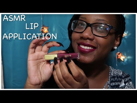 ASMR | APPLYING LIPSTICK and LIPGLOSS