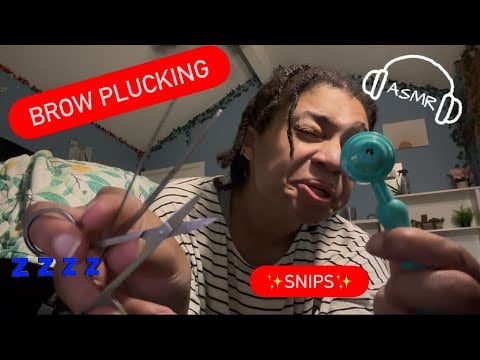 ASMR - Eye Brow Plucking & Shaping (Katherine)
