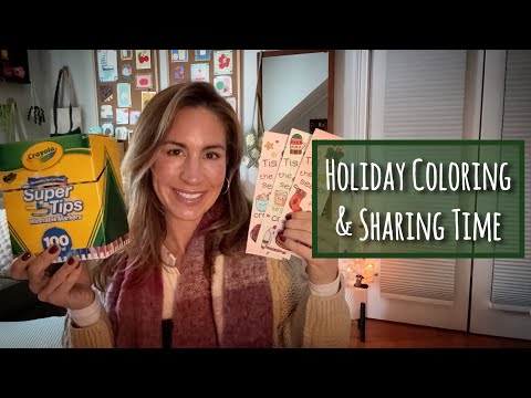 ASMR | Cozy Candlelight Coloring & Holiday Chat ☕🕯️ | Cozy Christmas Vibes 🎄