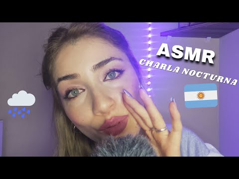 ASMR CHARLA NOCTURNA CON LLUVIA DE FONDO