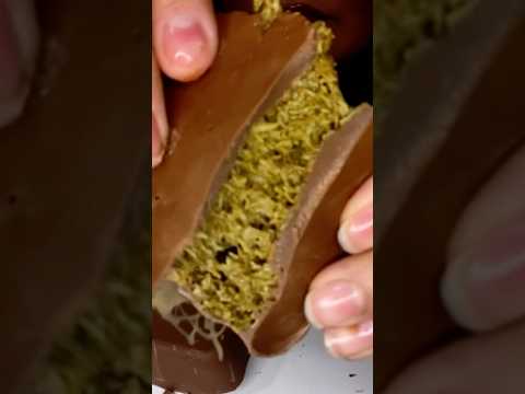 Viral Dubai Chocolate  #dubaichocolate #asmr #pistachio