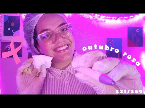 ASMR MICROPIGMENTAÇÃO no seu SEIO 💕✨ | Outubro Rosa 🩷