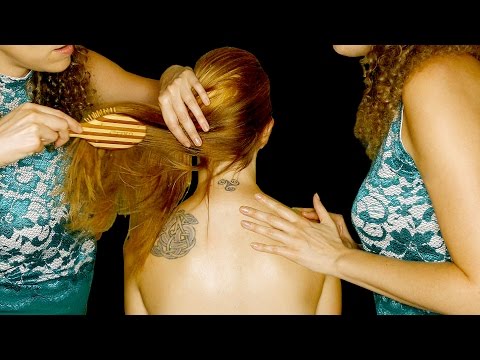 Salon & Spa ASMR Hair Brushing, Scalp Massage & Hair Play – Binaural Ear to Ear Whisper