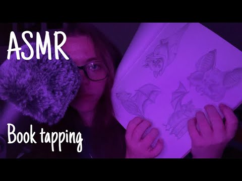 Regular and finger pad book tapping • ASMR