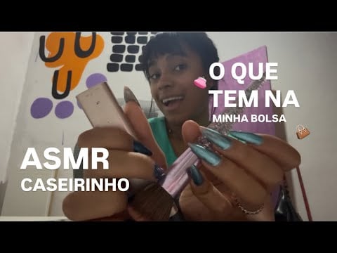 ASMR CASEIRINHO - O QUE EU LEVO NA MINHA BOLSA 👛 💄✨