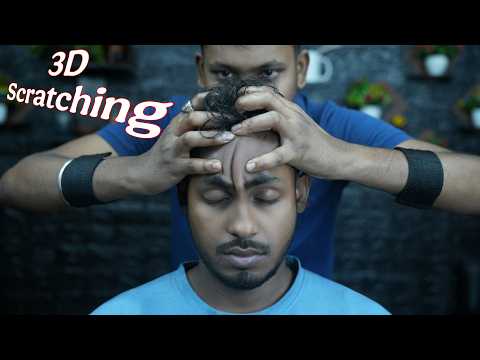 ASMR 3D Head Scratching Therapy For Pure Sleep | Neck Cracking ASMR Head Massage
