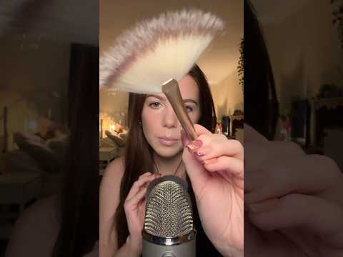 Brushing your face ASMR #asmr #relax #tingles #personalattention #sleep #relaxing #tingly