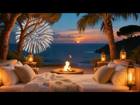 "Cozy Relaxing Jazz Music by the Sunset Ocean View 🌊 | Smooth Sounds Sleep, Study, & Stress Relief"