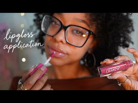 Cozy Lipgloss Application 🍂 (lip smacking, firework kisses, whispers, gentle tapping) 😴
