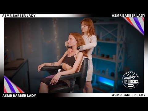 💈 ASMR Neck and Shoulders Massage by Barber Lady Angelica